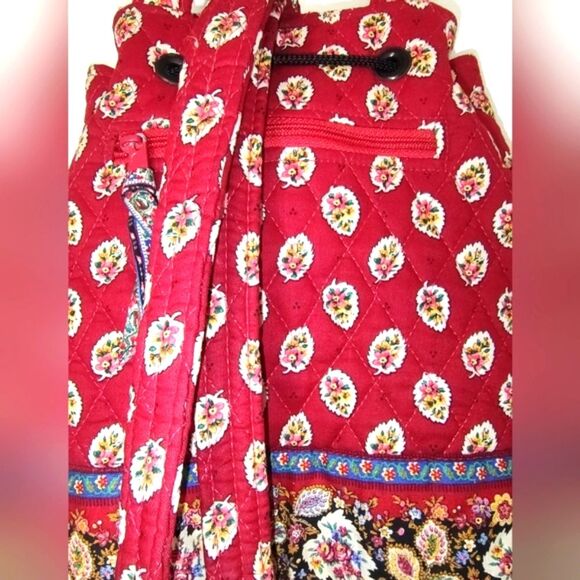 Vera Bradley large quilted paisley backpack EUC - Picture 5 of 9